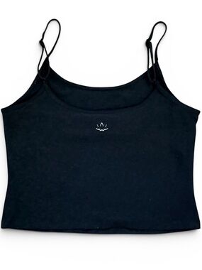 Beyond Yoga Slim Fit Shelf Bra Cropped Cami Tank Black XL Stretch